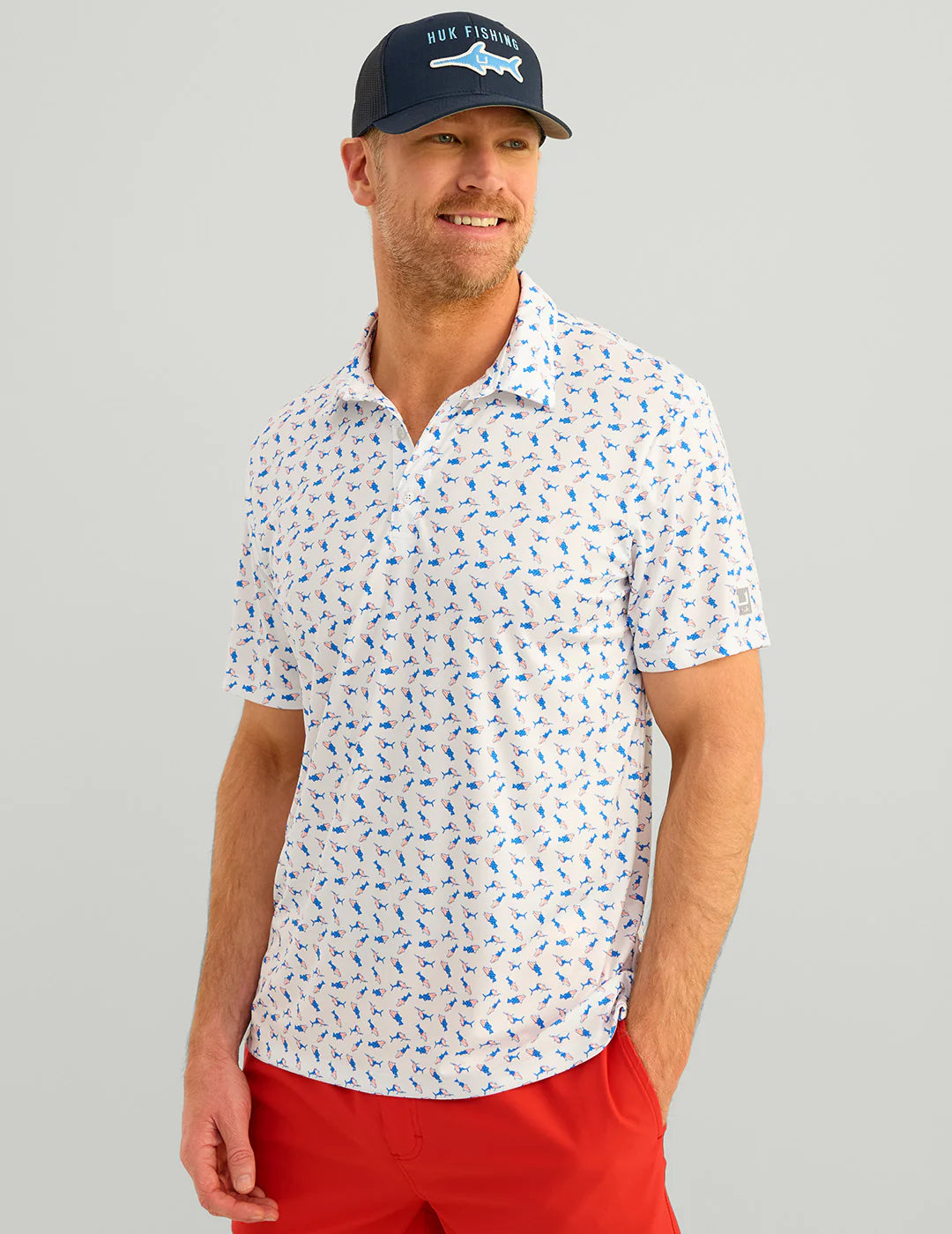 HUK FISHING Men's Polo Huk Pursuit Performance Polo