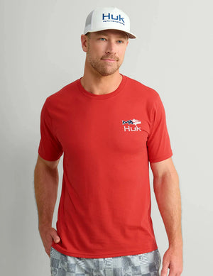 HUK FISHING Men's Tees Huk Fish Flag Tee || David's Clothing