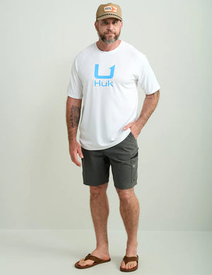 HUK FISHING Men's Tees Huk Icon Short Sleeve Performance Crew || David's Clothing