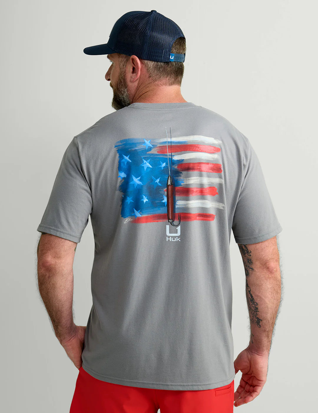 HUK FISHING Men's Tees Huk KC Americana Series Tee || David's Clothing