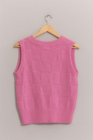 HYFVE INC. Women's Top Basketweave Sweater Vest || David's Clothing