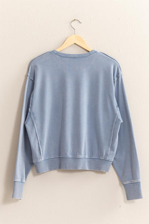 HYFVE INC. Women's Top Drop Shoulders Crewneck Sweatshirt || David's Clothing