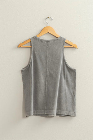 HYFVE INC. Women's Top Mineral Washed Sleeveless Top || David's Clothing