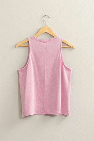 HYFVE INC. Women's Top Mineral Washed Sleeveless Top || David's Clothing