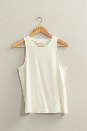 HYFVE INC. Women's Top OFFWHITE / S Mineral Washed Sleeveless Top || David's Clothing DZ24A856