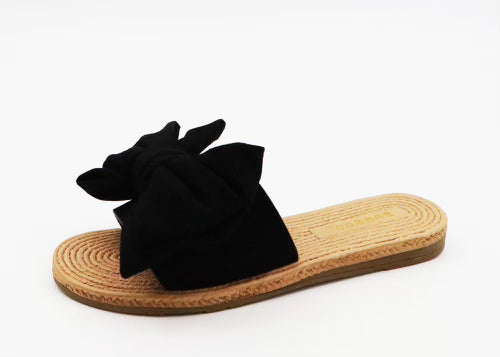J P ORIGINAL Women's Shoes Bamboo Athena Bow Sandal || David's Clothing