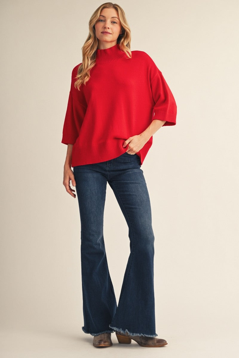 JODIFL Women's Sweaters Comfy Turtle Neck Sweater Top