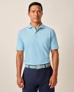 JOHNNIE O Men's Polo Johnnie-O Performance Jersey Polo - Lyndonn Stripe || David's Clothing