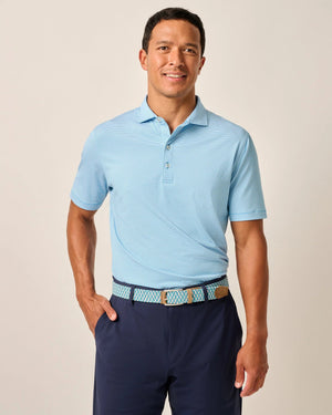 JOHNNIE O Men's Polo Johnnie-O Performance Jersey Polo - Lyndonn Stripe || David's Clothing