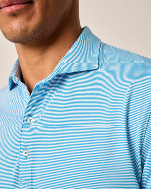 JOHNNIE O Men's Polo Johnnie-O Performance Jersey Polo - Lyndonn Stripe || David's Clothing