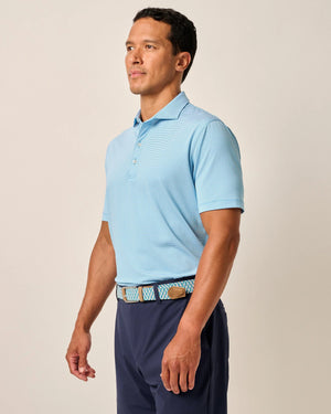 JOHNNIE O Men's Polo Johnnie-O Performance Jersey Polo - Lyndonn Stripe || David's Clothing