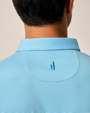 JOHNNIE O Men's Polo Johnnie-O Performance Jersey Polo - Lyndonn Stripe || David's Clothing