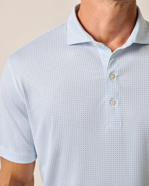 JOHNNIE O Men's Polo Johnnie-O Performance Jersey Polo - Tee Time Print || David's Clothing