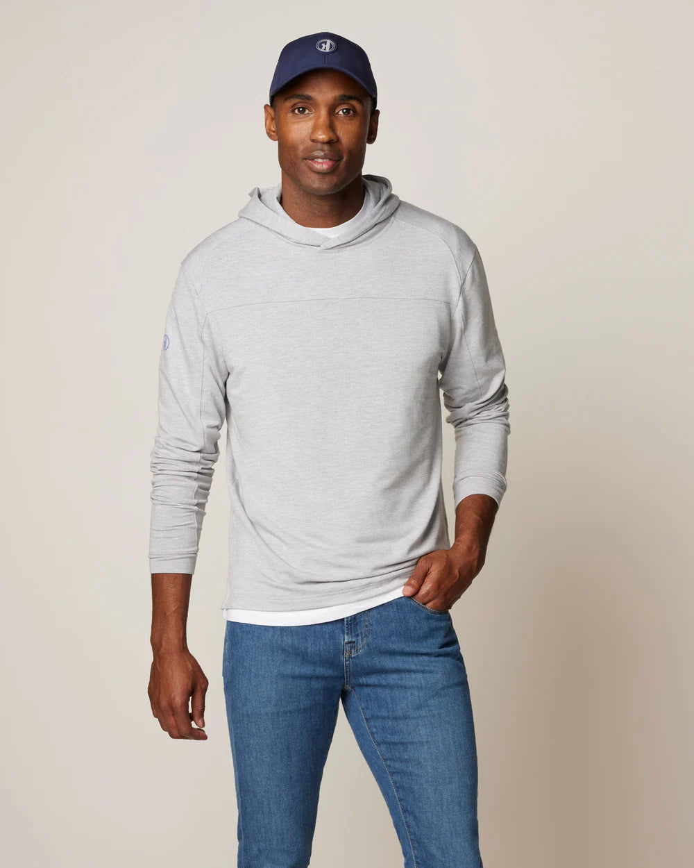 JOHNNIE O Men's Pullover LAKE / M Johnnie-O Remmy Lightweight Performance Hoodie || David's Clothing JMHD1180L