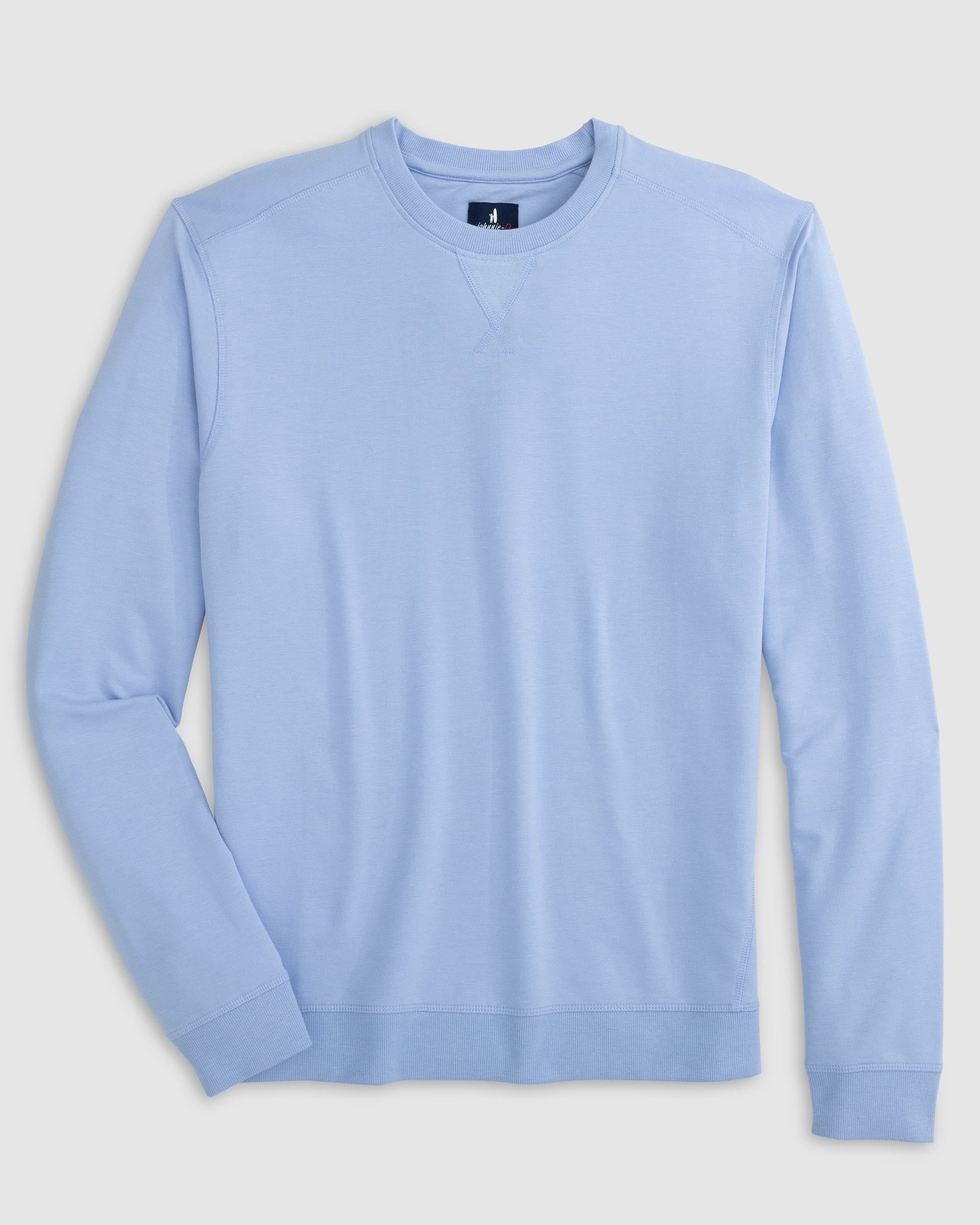 JOHNNIE O Men's Pullover MALIBLU / M Johnnie-O Corbet French Terry Crewneck Sweatshirt || David's Clothing JMKO4260M