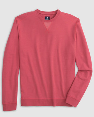 JOHNNIE O Men's Pullover RASPBERRY / M Johnnie-O Corbet French Terry Crewneck Sweatshirt || David's Clothing JMKO4260R