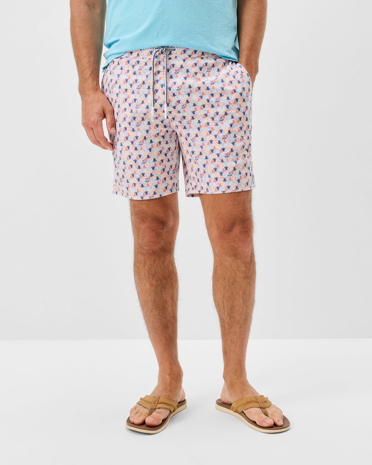 JOHNNIE O Men's Shorts Johnnie-O Half Elastic 7" Swim Trunks