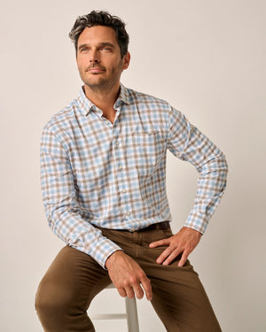 JOHNNIE O Men's Sport Shirt Johnnie-O Mcarthur Sport Shirt - Cascade || David's Clothing