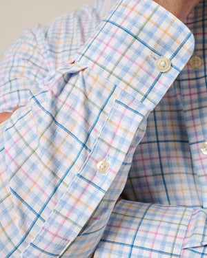 JOHNNIE O Men's Sport Shirt Johnnie-O Performance Button Up Shirt - Singleton || David's Clothing