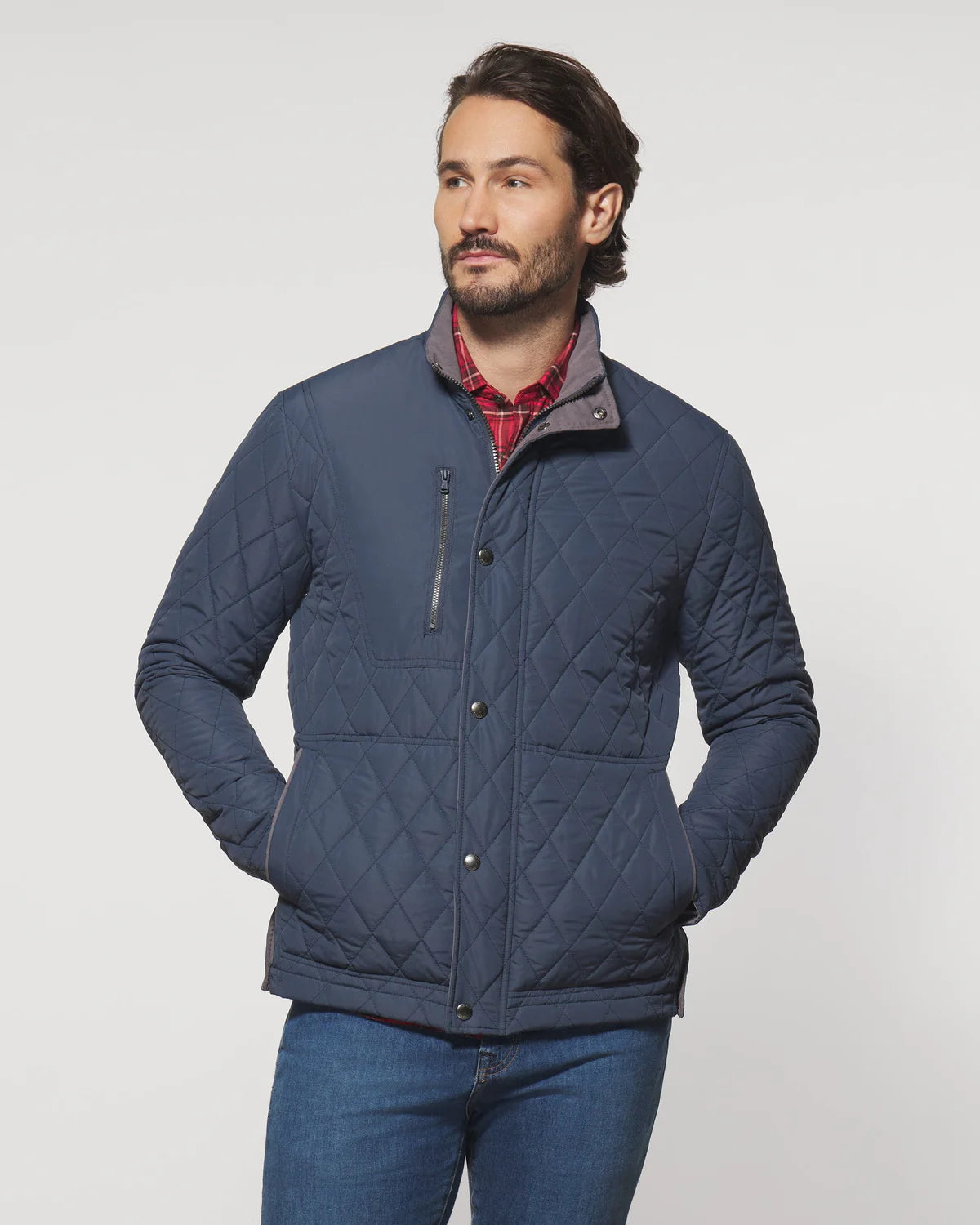 JOHNNIE O Mens Jackets Johnnie-O Juno Quilted Snap Jacket