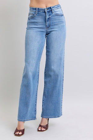 JUDY BLUE Women's Jeans Judy Blue HW Vintage Wash Retro Wide Leg