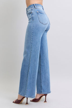 JUDY BLUE Women's Jeans Judy Blue HW Vintage Wash Retro Wide Leg