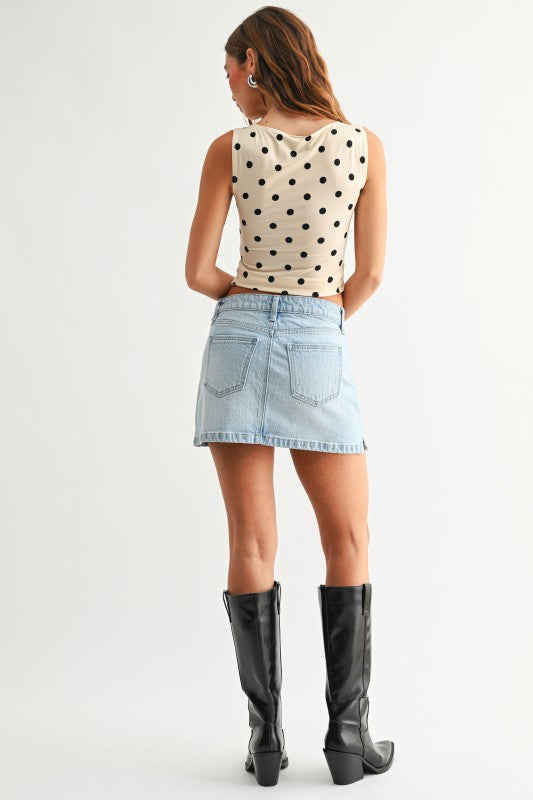 JUST USA DENIM Women's Skirts Micro Skirt With Slit