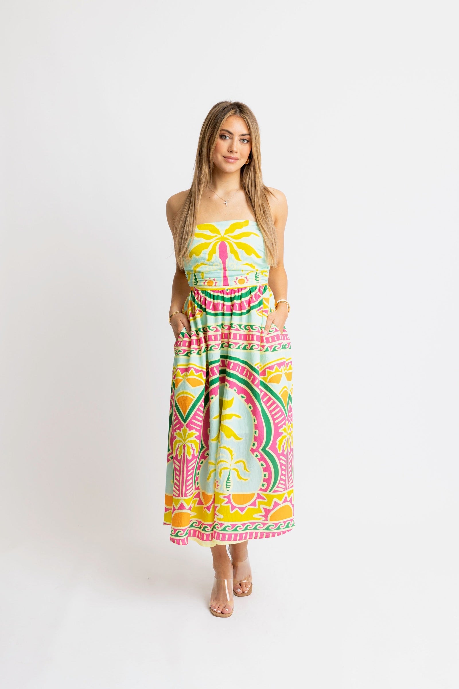 KARLIE CLOTHES Women's Dresses 252 PALM BEACH DRESS