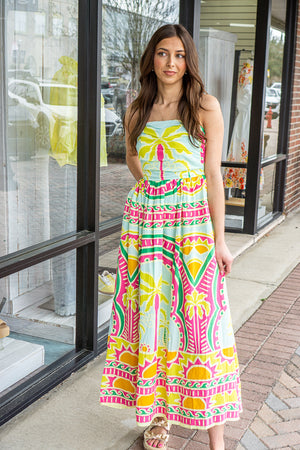 KARLIE CLOTHES Women's Dresses Karlie Palm Beach Bustier Maxi Dress