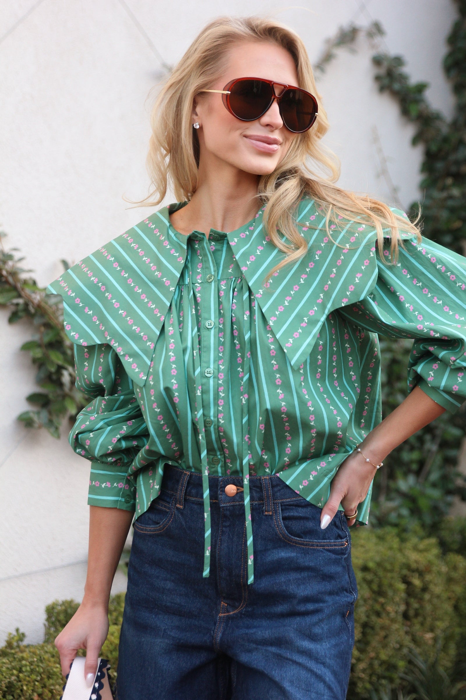 KARLIE CLOTHES Women's Top 00000- FIX LISTING *** 222 PETER PAN COLLAR