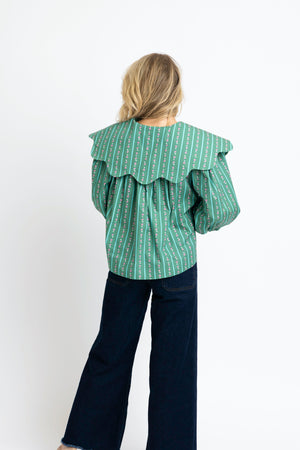 KARLIE CLOTHES Women's Top 00000- FIX LISTING *** 222 PETER PAN COLLAR