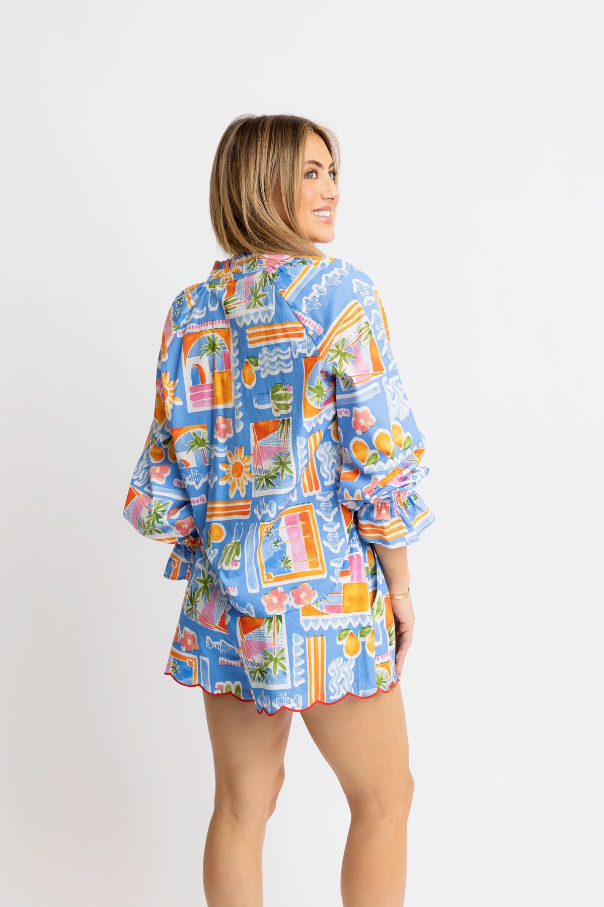 KARLIE CLOTHES Women's Top 222 SANTORINI LS TOP