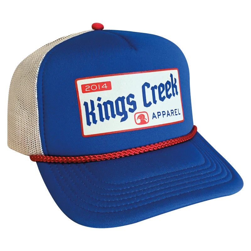 KINGS CREEK Men's Hats BLUE Kings Creek All-Gas Trucker Hat || David's Clothing KCGAS