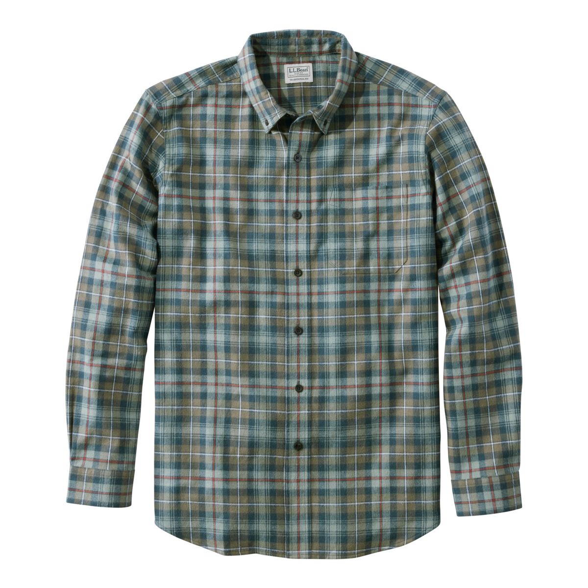 L.L.Bean Men's Sport Shirt MACKENZIE WEATHERED / S L.L.Bean Men's Scotch Plaid Flannel Shirt, Traditional Fit 22806156691