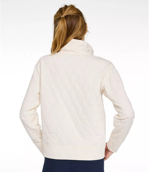 L.L.Bean Women's Sweatshirts L.L.Bean Women's VentureSoft Quilted Funnelneck Pullover
