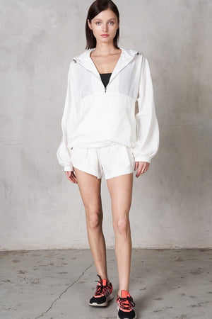 LABIZ Women Jackets Half Zipper Hoodie Top || David's Clothing