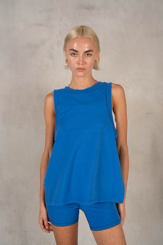 LABIZ Women's Top CS Round And V-Neck Reversible Tank Top