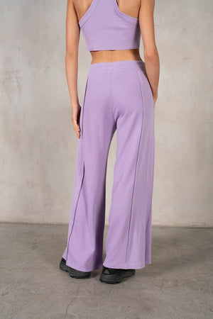 LABIZ Women's Top Halter Neck Crop Top and Pants Set || David's Clothing