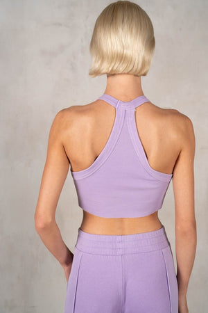 LABIZ Women's Top Halter Neck Crop Top and Pants Set || David's Clothing