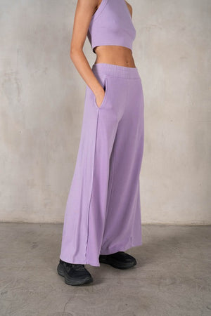 LABIZ Women's Top Halter Neck Crop Top and Pants Set || David's Clothing
