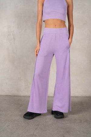 LABIZ Women's Top Halter Neck Crop Top and Pants Set || David's Clothing