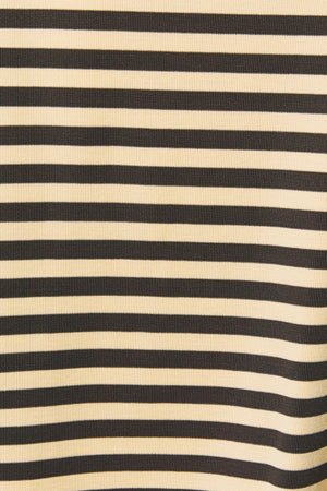 LELIS COLLECTION Short Sleeve Round Neck Oversized Stripe T-shirt