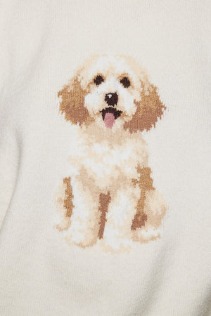 LELIS COLLECTION Women's Sweaters Cockapoo Graphic Oversized Crew Neck Sweater