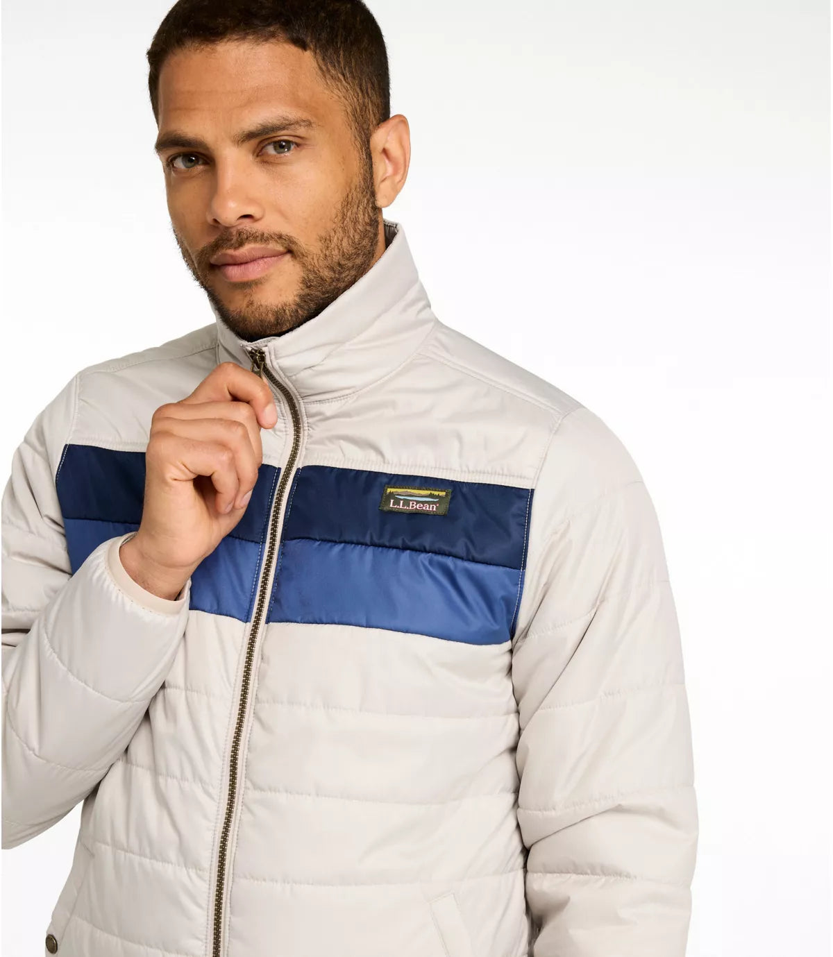 LL Bean Men's Jackets L.L. Bean Men's Mountain Classic Puffer Jacket, Colorblock