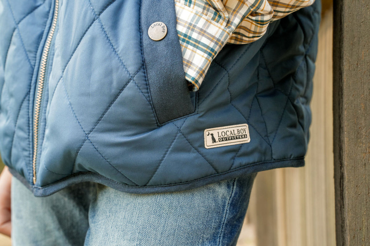 LOCAL BOY OUTFITTERS Boy's Outerwear Local Boy Youth Diamond Quilted Vest
