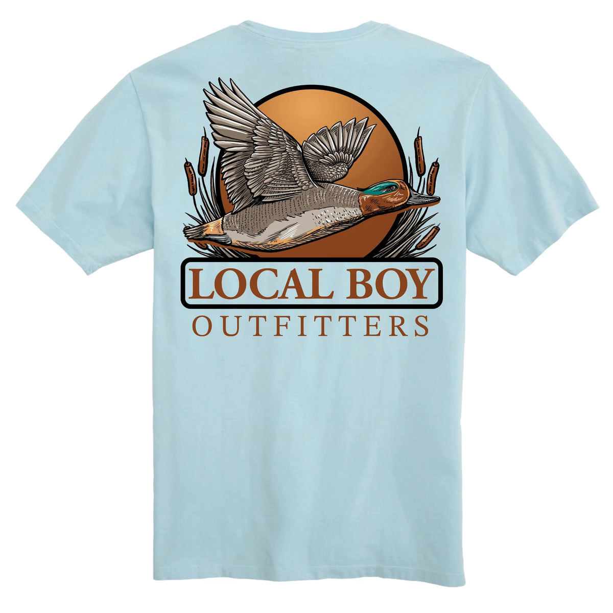 LOCAL BOY OUTFITTERS Kid's Tees Local Boy Youth Teal Tails T-Shirt