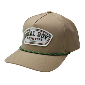 LOCAL BOY OUTFITTERS Men's Hats KHAKI Local Boy Forest Camo Label Rope Hat || David's Clothing L3000276