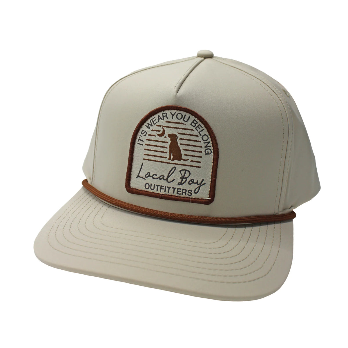 LOCAL BOY OUTFITTERS Men's Hats LIGHT KHAKI Local Boy Men's Horizon Arch High Crown Rope Hat L3000803LKH