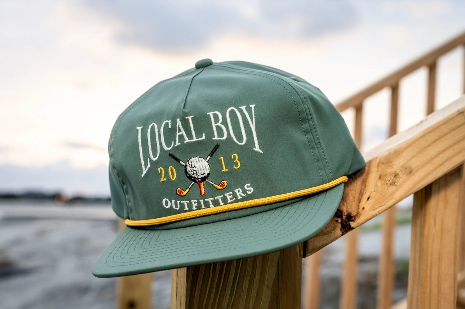 LOCAL BOY OUTFITTERS Men's Hats OLIVE Local Boy Men's Golf Society Low Profile Rope Hat L3000456OLV