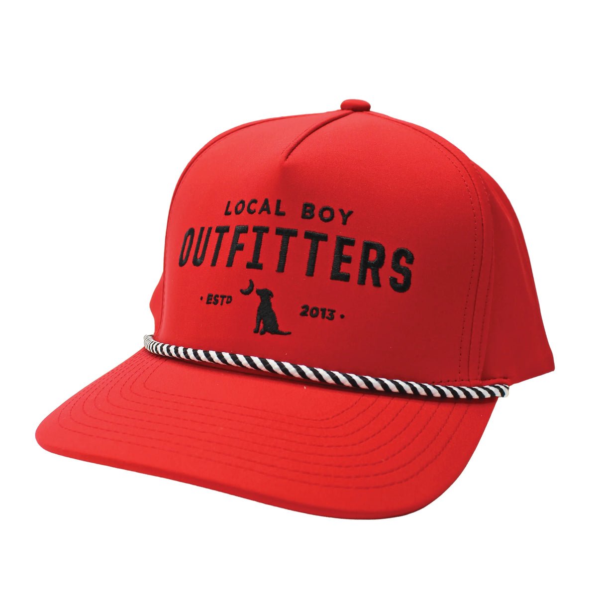LOCAL BOY OUTFITTERS Men's Hats RED Local Boy Men's Collegiate High Crown Rope Hat L3000811RED